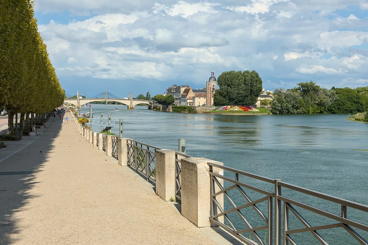 Les façades colorées de Chalon-sur-Saône